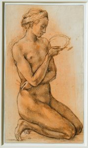 Maria Magdalena overpeinst de doornenkroon door Michelangelo Buonarroti
